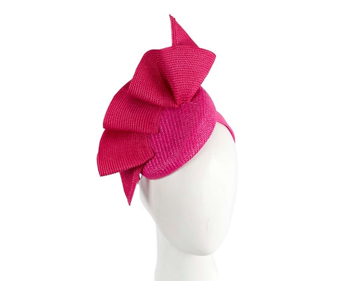 Fuchsia racing pillbox fascinator by Fillies Collection