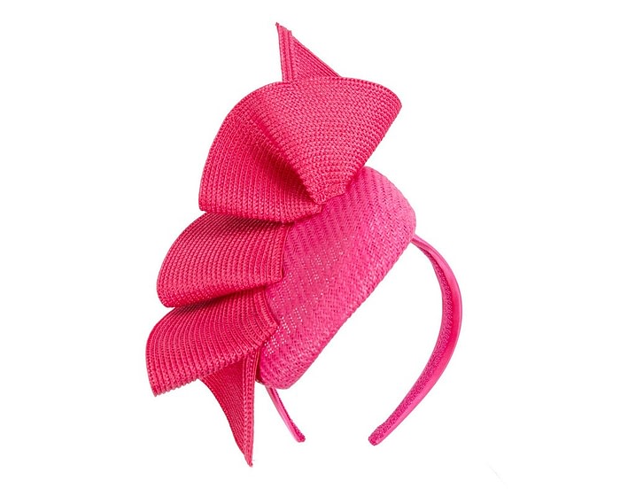 Fuchsia racing pillbox fascinator by Fillies Collection - Image 2