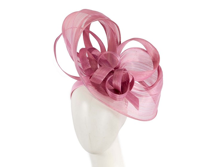 Large dusty pink fascinator by Fillies Collection