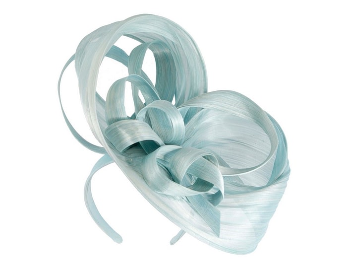 Fascinators Online - Large light blue fascinator by Fillies Collection