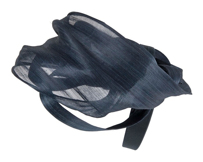 Large navy fascinator by Fillies Collection - Image 3