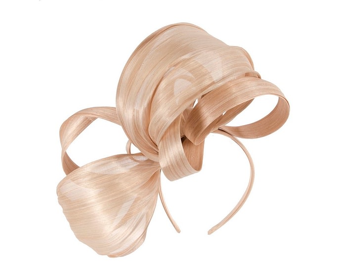 Fascinators Online - Large nude fascinator by Fillies Collection