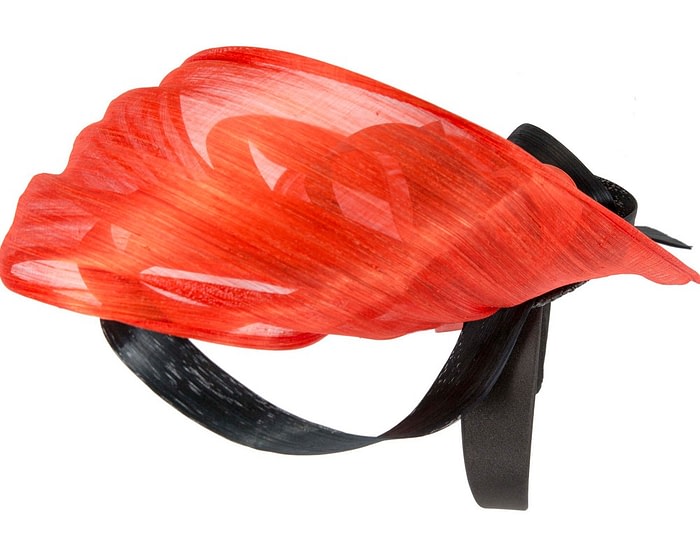 Fascinators Online - Large orange fascinator by Fillies Collection