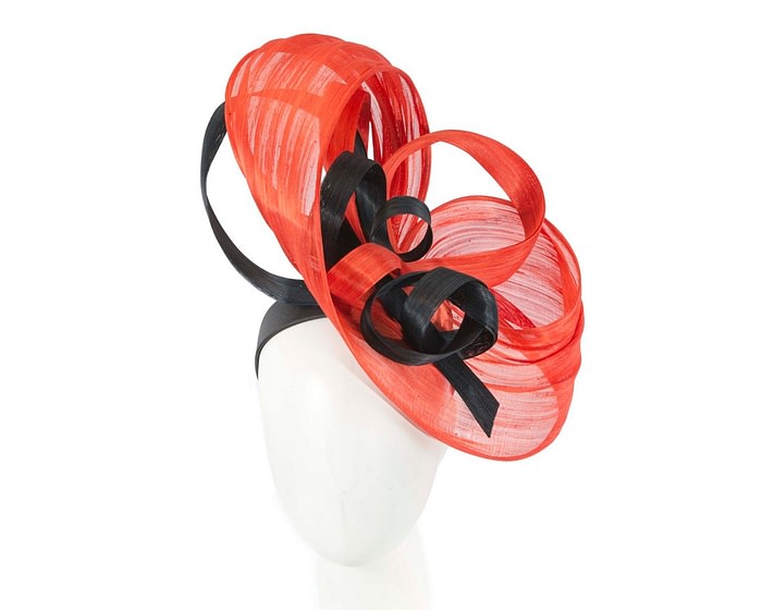 Fascinators Online - Large orange fascinator by Fillies Collection