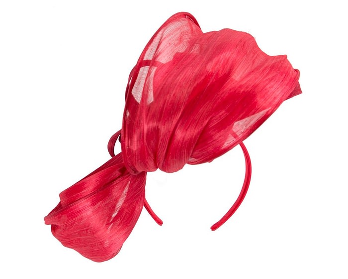 Fascinators Online - Large red fascinator by Fillies Collection