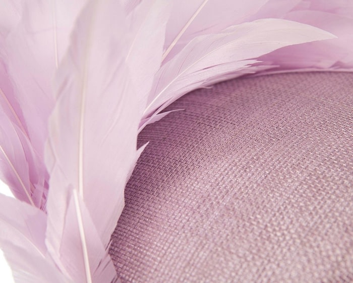 Lilac feather fascinator by Fillies Collection - Image 5