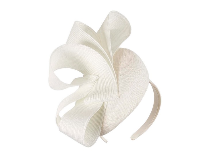 Fascinators Online - White racing pillbox fascinator by Fillies Collection