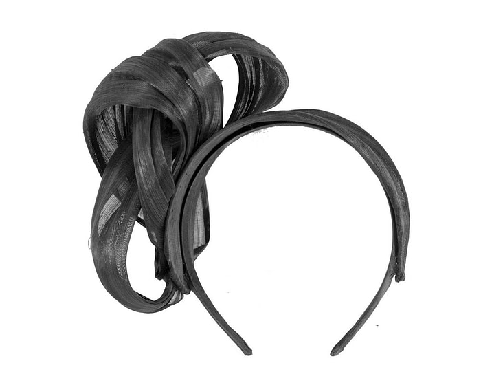 Fascinators Online - Black retro headband fascinator by Fillies Collection