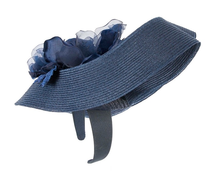 Large navy fascinator by Fillies Collection - Image 3