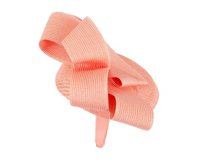 Coral racing pillbox fascinator by Fillies Collection - Image 4