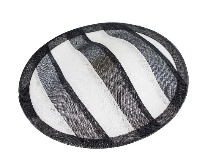 Large stripy sinamay fascinator by Max Alexander - Image 3