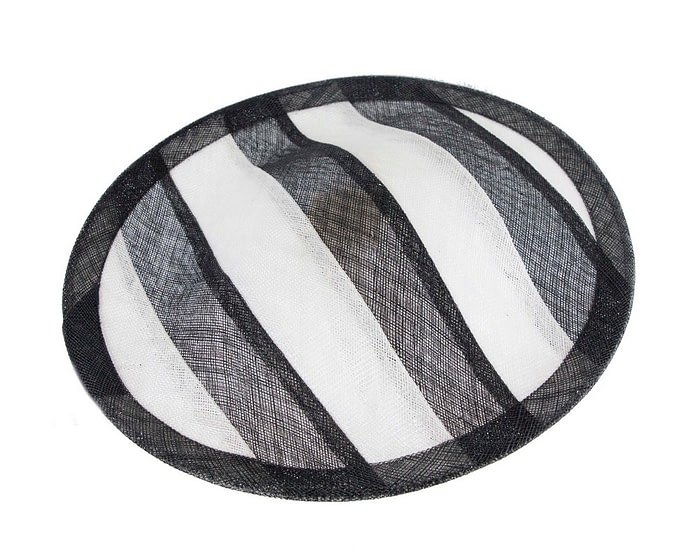 Fascinators Online - Large stripy sinamay fascinator by Max Alexander