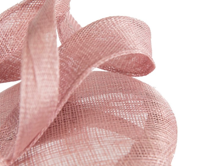 Dusty pink sinamay racing fascinator by Max Alexander - Image 5