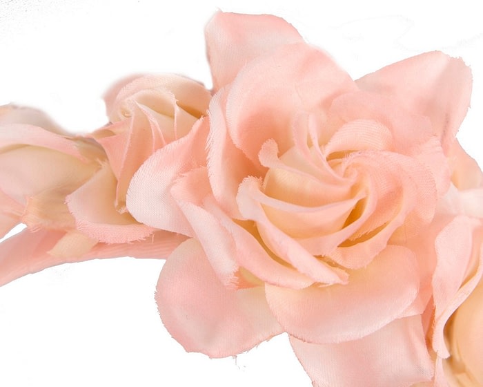 Blush flower headband fascinator by Max Alexander - Image 3