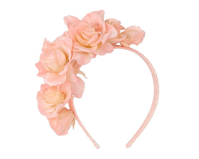 Blush flower headband fascinator by Max Alexander - Image 2