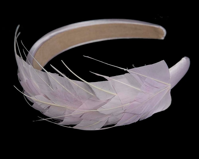 Fascinators Online - Lilac feather headband by Max Alexander