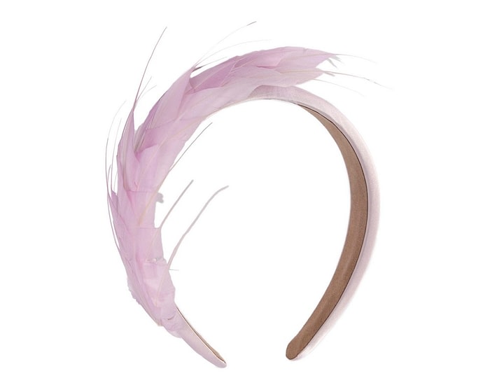 Fascinators Online - Lilac feather headband by Max Alexander