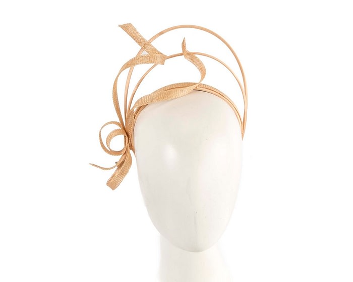 Gold crown fascinator headband