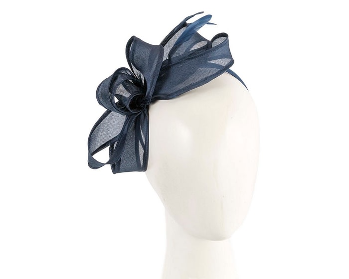 Fascinators Online - Small navy racing fascinator by Max Alexander