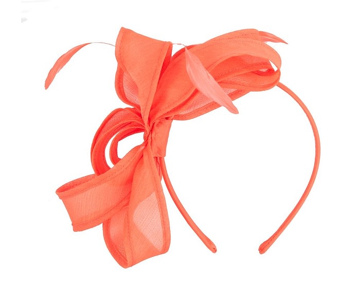 Fascinators Online - Small orange racing fascinator by Max Alexander