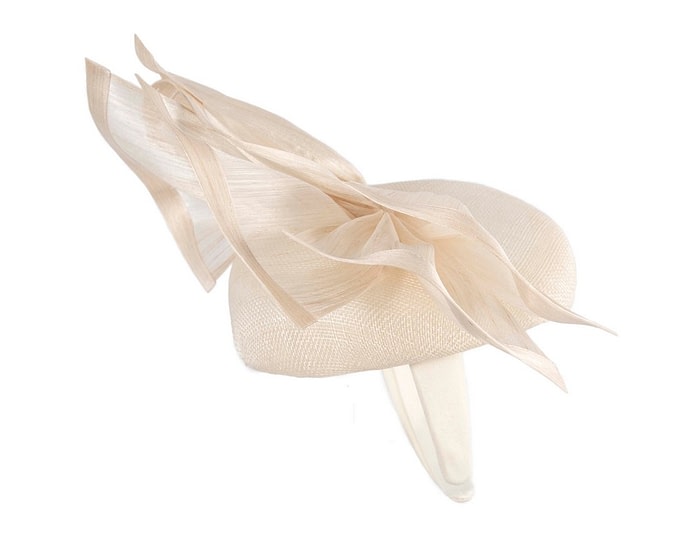 Bespoke cream racing pillbox fascinator by Fillies Collection - Image 4