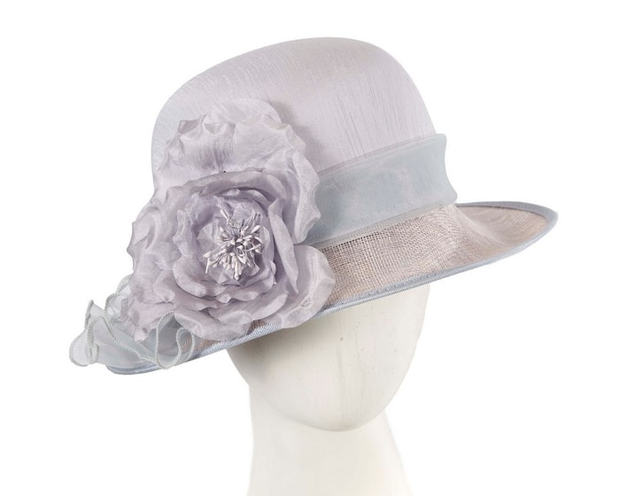 Blue cloche hat by Max Alexander