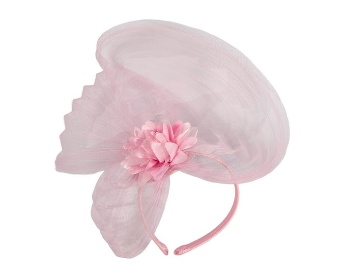 Pink crinoline fascinator - Image 2