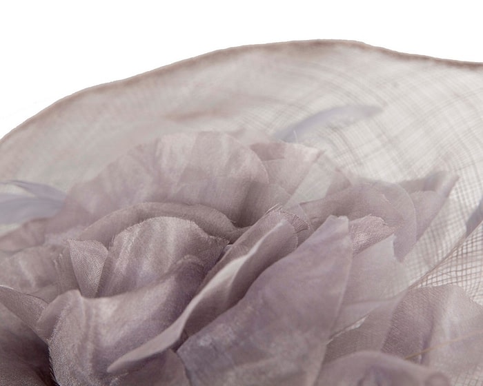 Large silver sinamay fascinator by Max Alexander - Image 3