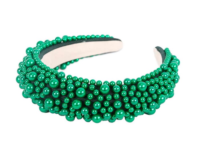 Stylish Dark Green Fascinator Headband - Image 2