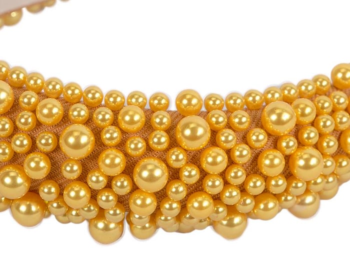 Stylish Yellow Fascinator Headband - Image 3