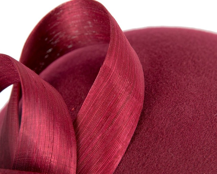 Burgundy winter fashion beret hat by Fillies Collection - Image 5
