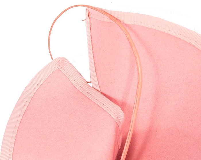 Pink felt winter fascinator by Fillies Collection - Image 3