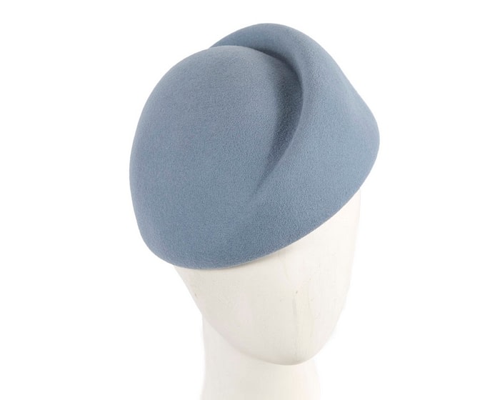 Fascinators Online - Designers light blue felt winter fashion hat by Max Alexander