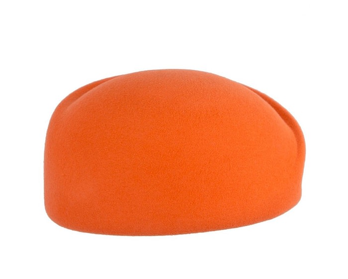 Fascinators Online - Designers orange felt winter fashion hat by Max Alexander