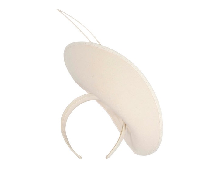 Fascinators Online - Bespoke cream winter fascinator by Max Alexander