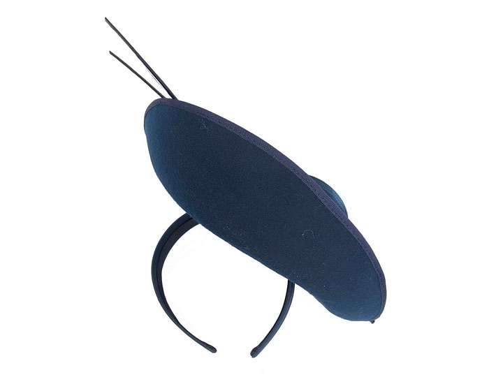 Bespoke navy winter fascinator by Max Alexander - Image 4