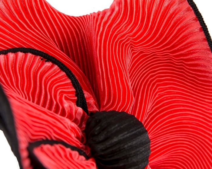 Exclusive coral & black fascinator by Max Alexander - Image 3