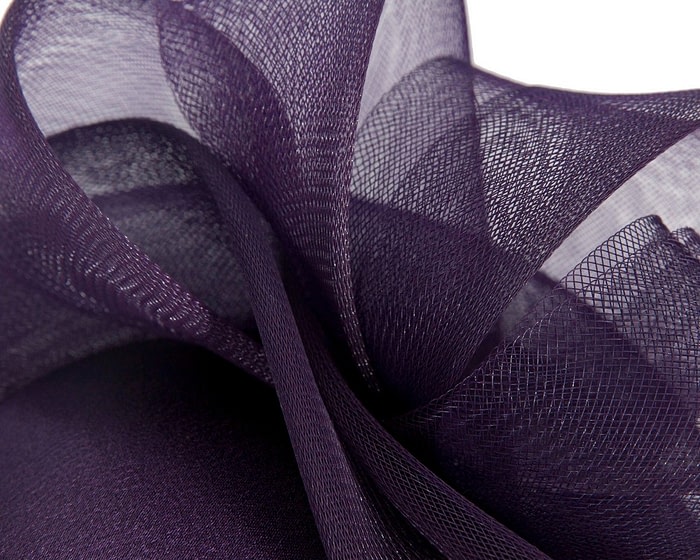 Fascinators Online - Purple custom made cocktail hat by Cupids Millinery