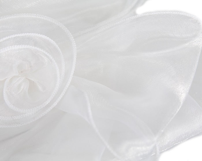 Fascinators Online - White organza hat