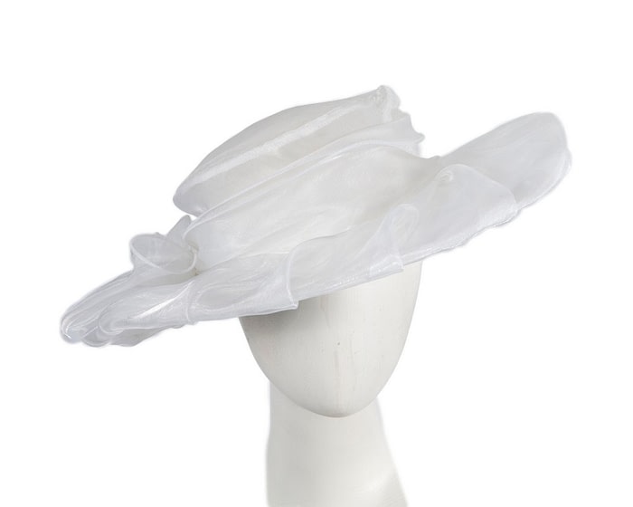 Fascinators Online - White organza hat