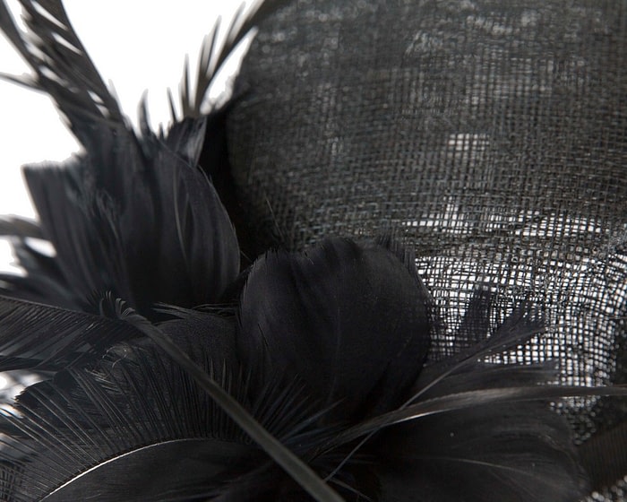 Black top hat fascinator - Image 5