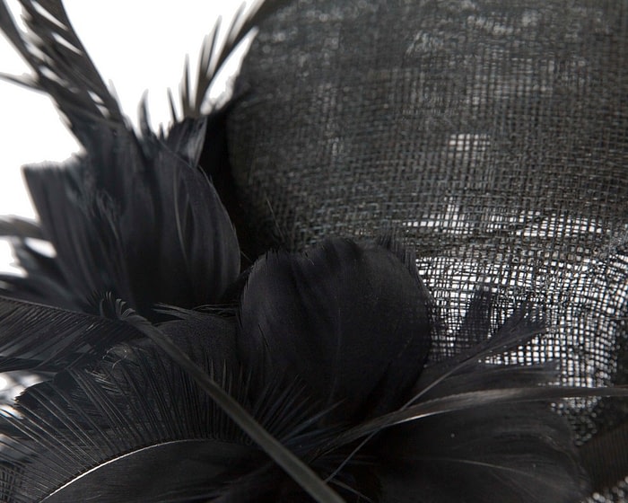 Fascinators Online - Black top hat fascinator