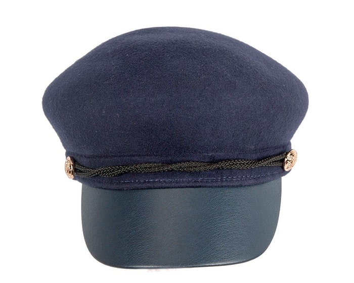 Fascinators Online - Navy ladies fashion winter cap by Max Alexander