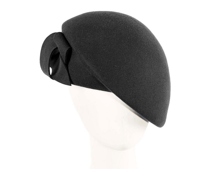 Black winter fashion felt hat by Max Alexander