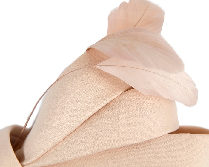 Fascinators Online - Nude bow racing fascinator by Max Alexander