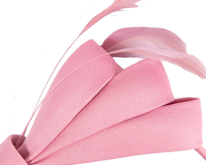 Fascinators Online - Pink bow racing fascinator by Max Alexander