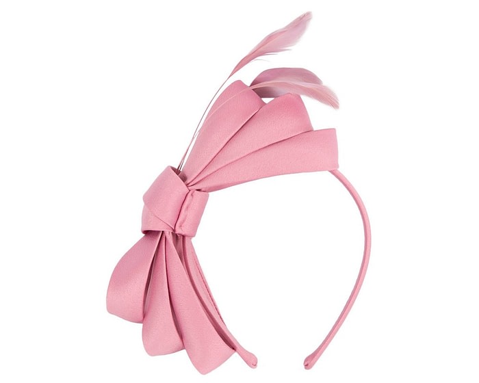 Fascinators Online - Pink bow racing fascinator by Max Alexander