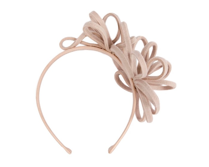 Fascinators Online - Sand felt loops winter fascinators