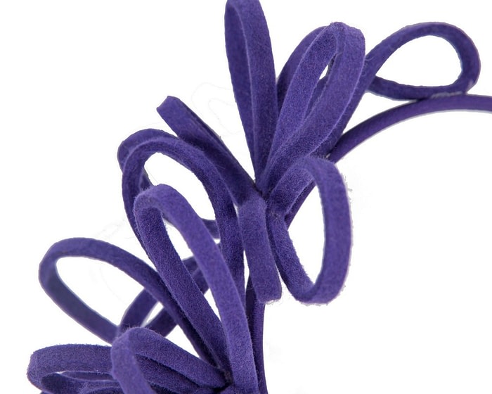 Purple felt loops winter fascinators - Image 3