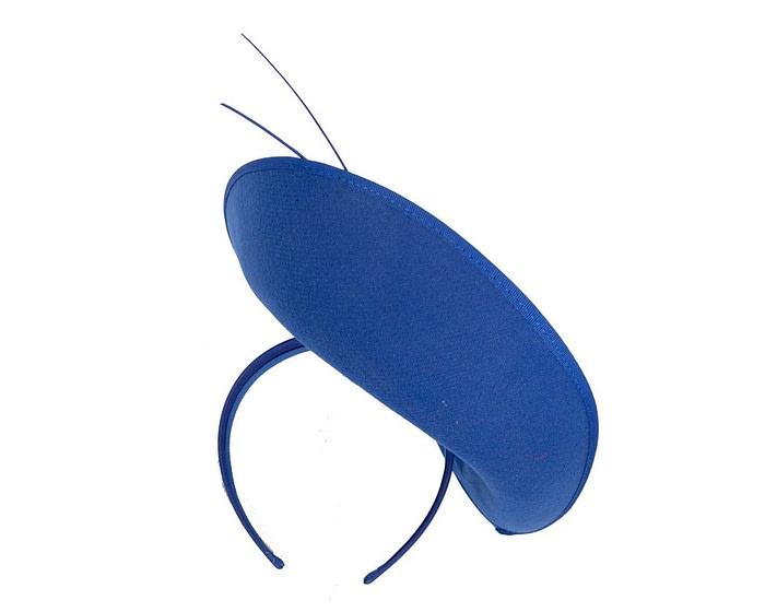 Bespoke royal blue winter fascinator by Max Alexander - Image 4